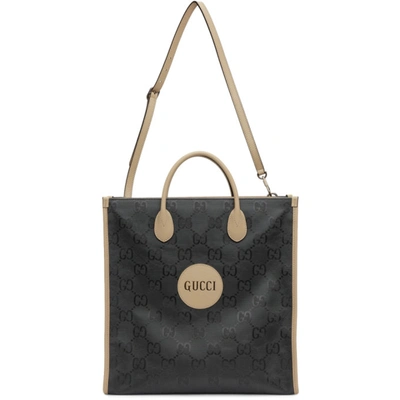 Gucci Grey Off The Grid Long Gg Eco Tote In 1263 Grap.grey/new P