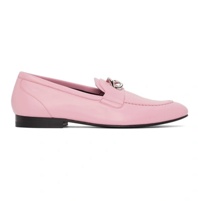 Givenchy Pink G Chain Loafers In 661 Baby Pink