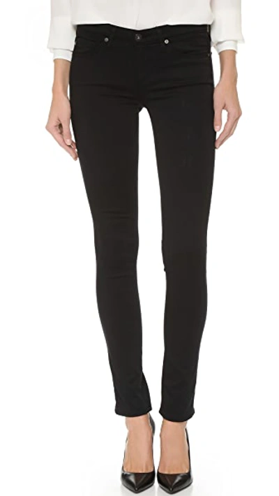 Ag Farrah Skinny Skinny High-rise Velvet Jeans In Super Black