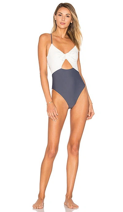 Tularosa Asa One Piece In Ivory & Charcoal