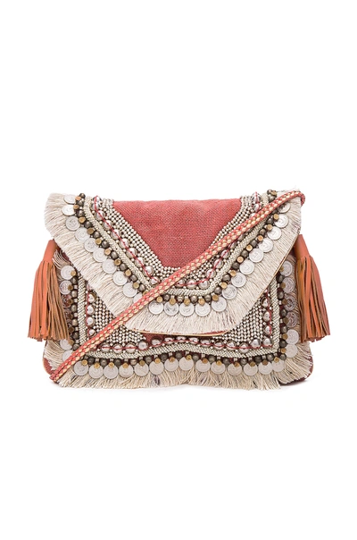 Shashi Leela Clutch In Coral