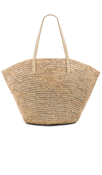 Florabella Sapelo Tote In Almond Silver