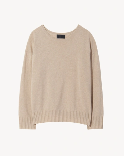 Nili Lotan Boyfriend Sweater In Oatmeal