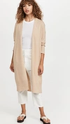 Nili Lotan Makenna Open Front Cashmere Cardigan In Oatmeal