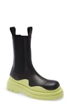 Bottega Veneta Clear Sole Chelsea Boot In Black/ Black/ Black