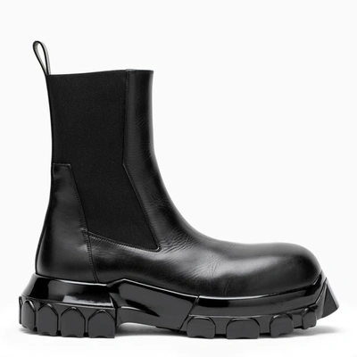 Rick Owens Black Tractor Chelsea Boots