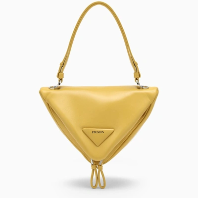 Prada Yellow Triangular Mini Bag