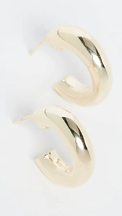 Adinas Jewels Thick Hollow Hoop Earrings
