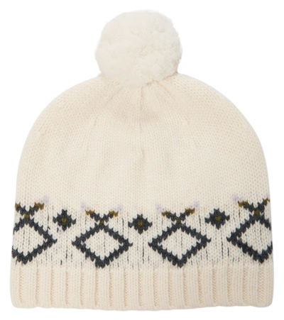 Bonpoint Kids' Intarsia Wool & Cashmere Hat In White