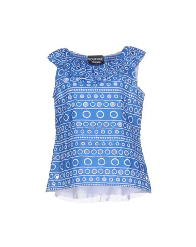 Boutique Moschino Tops In Blue