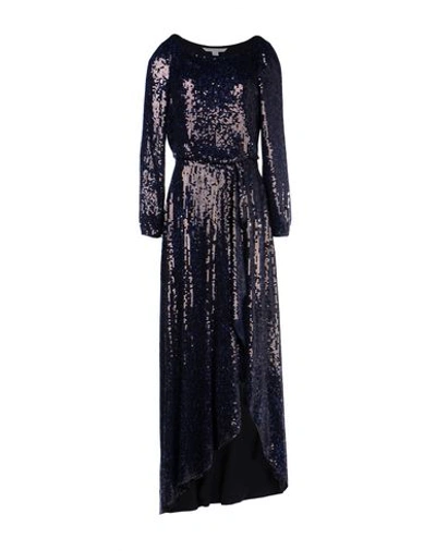 Diane Von Furstenberg Long Dresses In Dark Blue