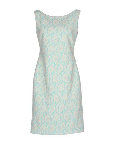 Boutique Moschino Short Dresses In Light Green