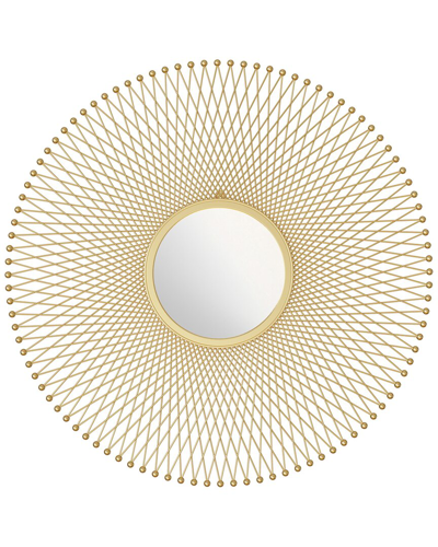 Zuo Glow Round Mirror In Gold