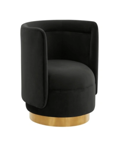 Tov Furniture Remy Swivel Chair In Black