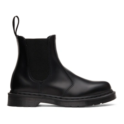 Dr. Martens' Black 2976 Mono Chelsea Boots In Black Smooth