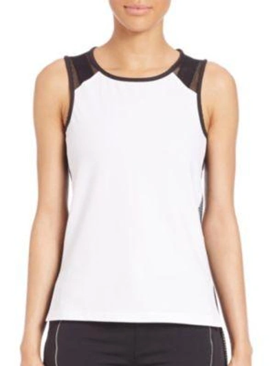 Heroine Sport Performance Terry Muscle Tank In White