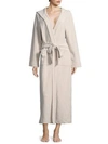 Hanro Terry Long Hooded Robe In Moonlight