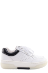 Amiri Stadium Hardware-logo Leather Trainers In White