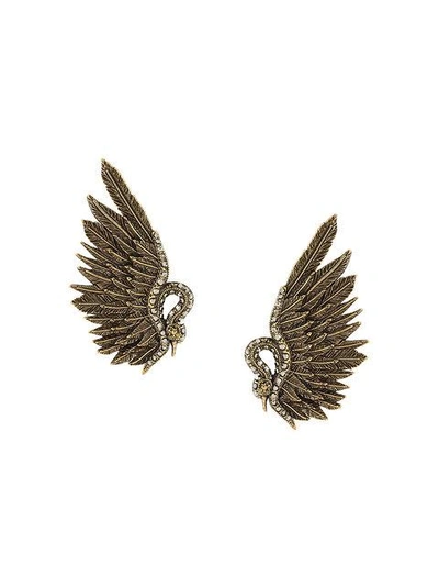 Lanvin Swan Earrings