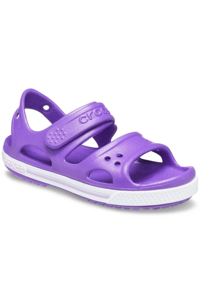 Crocs Childrens/kids Crocband Ll Sandal (neon Purple)