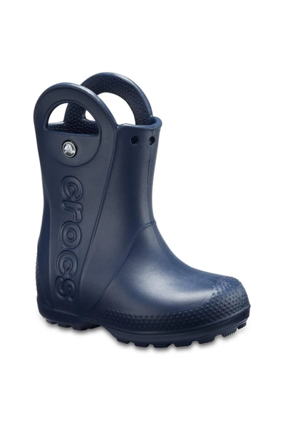 Crocs Childrens  Handle It Rain Boot (navy) In Blue