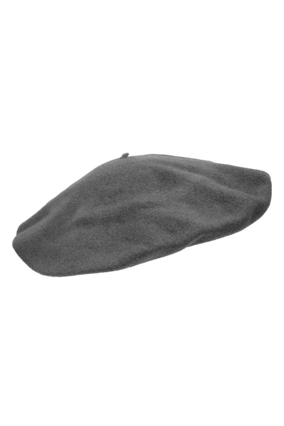 Kangol Unisex Adult Modelaine Beret (charcoal) In Grey