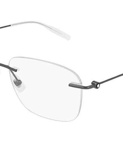 Montblanc Mb0075o Eyewear In Ruthenium Ruthenium T