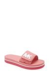 Michael Michael Kors Mk Platform Slide Sandal In Tea Rose