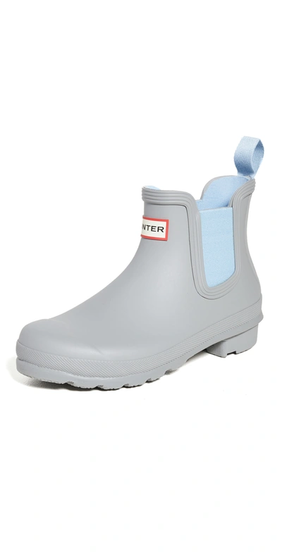 Hunter Women's Original Chelsea Boots In Tundra Grey/blue Frost In Multi