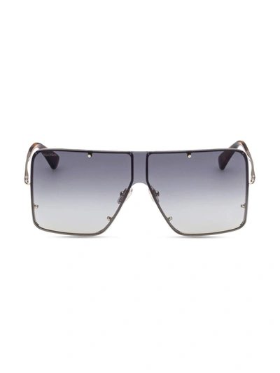 Max Mara Women's 58mm Square Shield Sunglasses In Gold Smoke