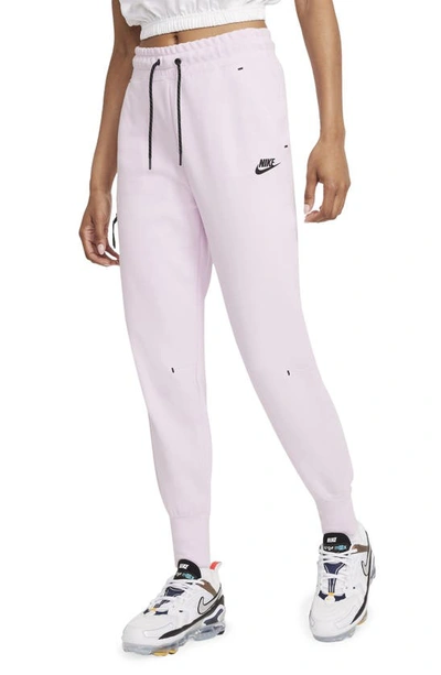 Nike Tech Fleece Joggers In Regal Pink/ Black