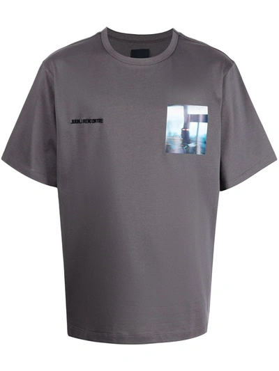 Juunj Grey Graphic Short Sleeve T-shirt