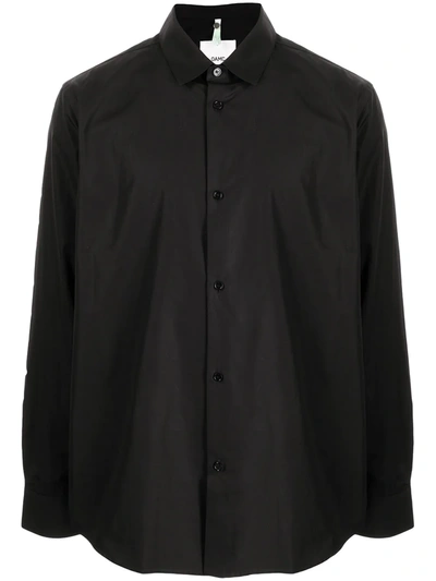 Oamc Mark Black Cotton-poplin Shirt