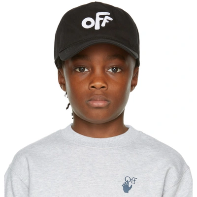 Off-white Boys Black Kids Logo-embroidered Cotton Cap 6-10 Years 6-8 Years
