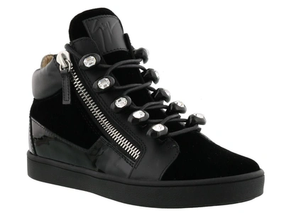 Giuseppe Zanotti Sneaker In Black Silver