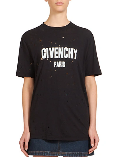 Givenchy Destroy T-shirt In Black