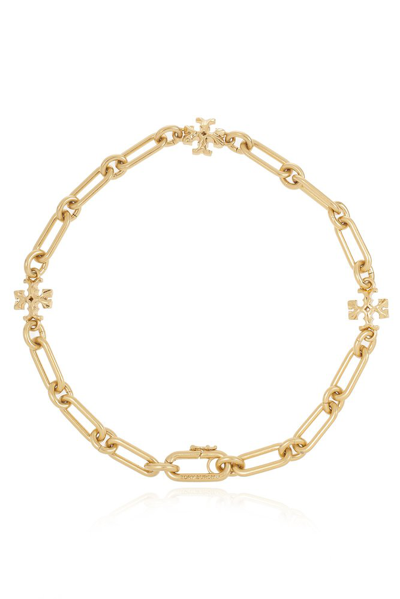 Tory Burch Roxanne Goldplated Cubic Zirconia Short Chain Necklace