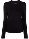 Zadig & Voltaire Miss Cp Arrow Embellished Cashmere Sweater In Black