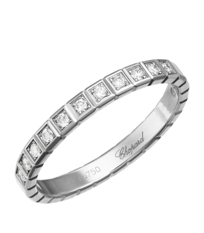 Chopard White Gold And Diamond Ice Cube Pure Ring
