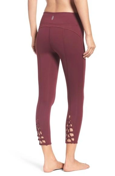 Free People Women's  Fp Movement Kali Crop Leggings In Wine