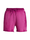 Cotton Citizen The Brooklyn Terry Shorts In Magenta Mix