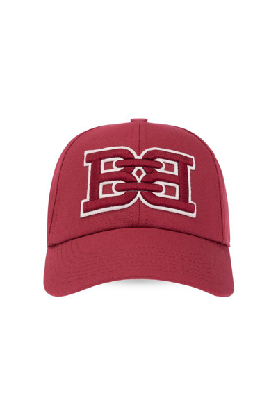Bally Embroidered Logo Cap In Red