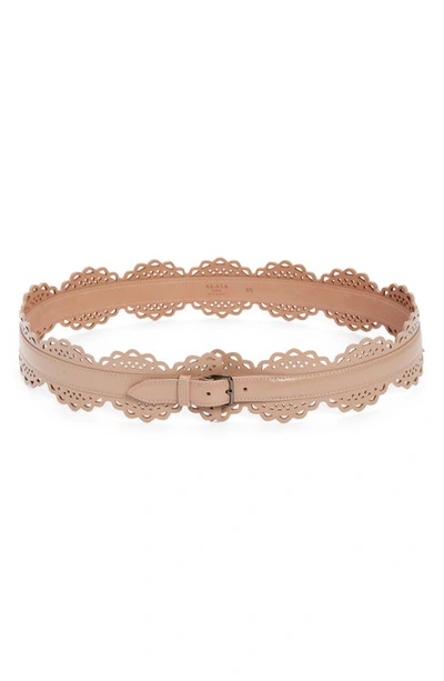 Alaïa Vienne Vague Belt - Sable - Atterley In Sable