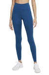 Nike One Luxe Tights In Court Blue/ Clear