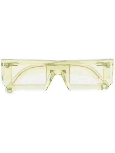 Jacquemus Les Lunettes Soleil Rectangle-frame Sunglasses In Green