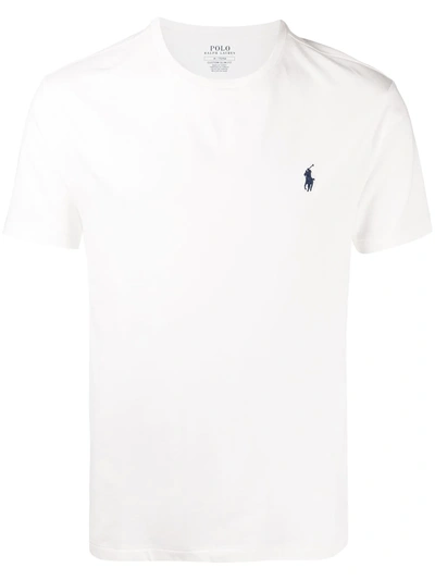 Polo Ralph Lauren Polo Pony-embroidered Short-sleeve T-shirt In White