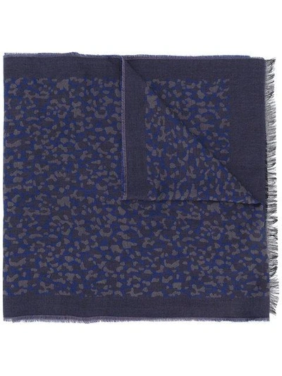 Ps By Paul Smith Leopard Embroidered Scarf