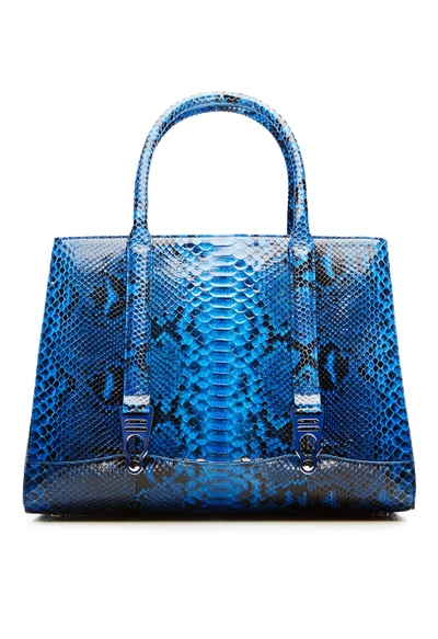 La Perla Bags Python Gloss 1954 Bag - Dark Blue In Dark - | ModeSens