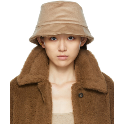 Max Mara Fiducia Reversible Camel & Cashmere Hat