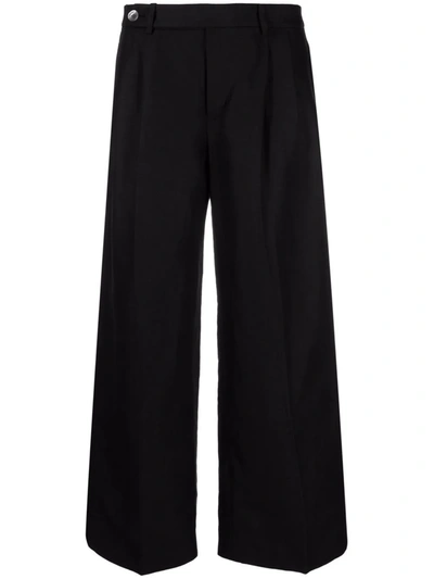 Lauren Ralph Lauren Pleated Straight-leg Trousers In Black